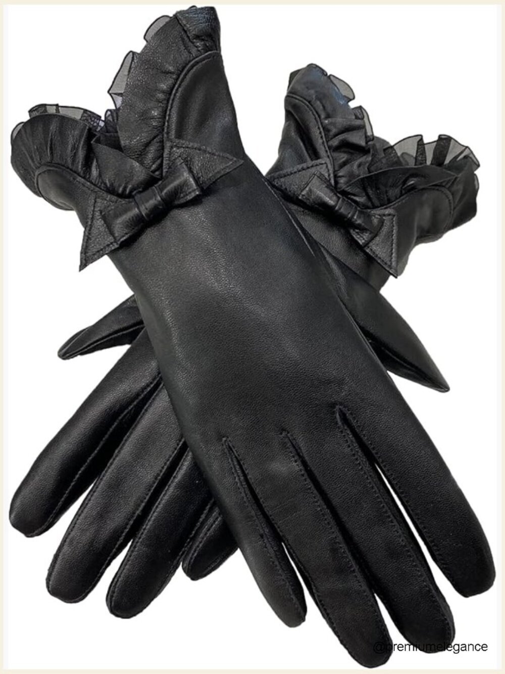Genuine Sheepskin Leather Gloves Touchscreen Cashmere Lining Windproof Driving